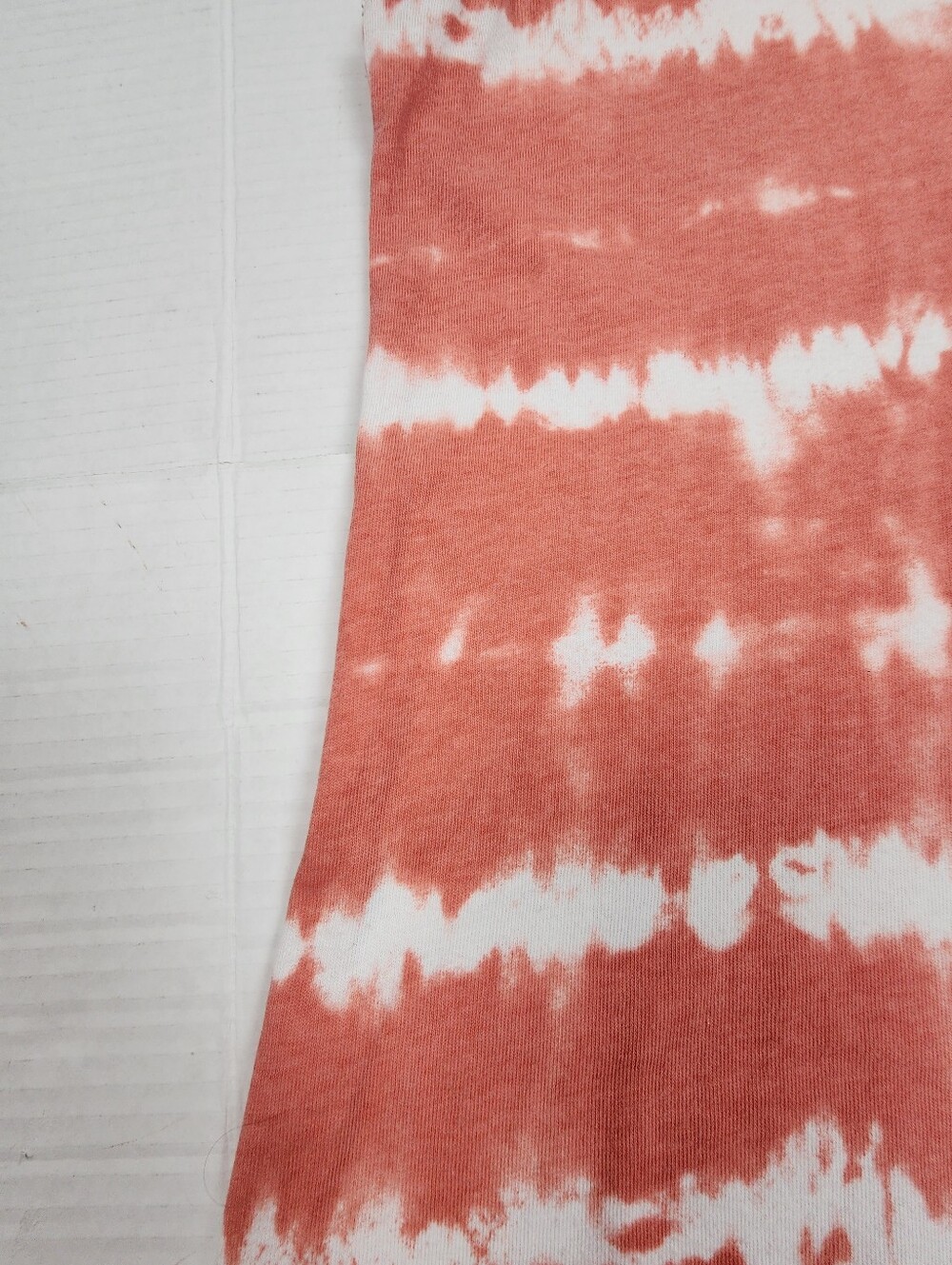 SO Coral and White Tie-Dye Cotton Mini Dress Size M - Picture 3 of 8